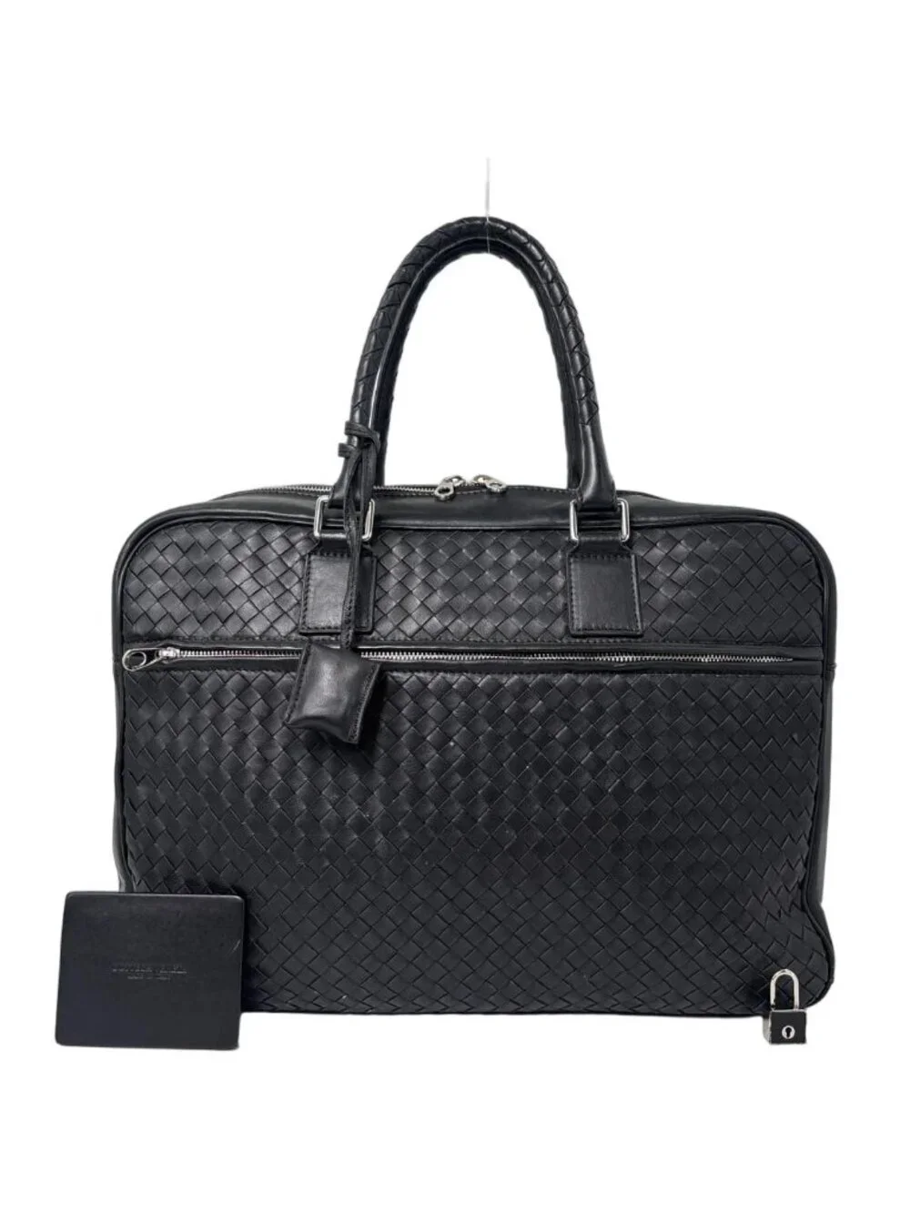 Bottega Veneta Super Intretchart Business Bag Black
